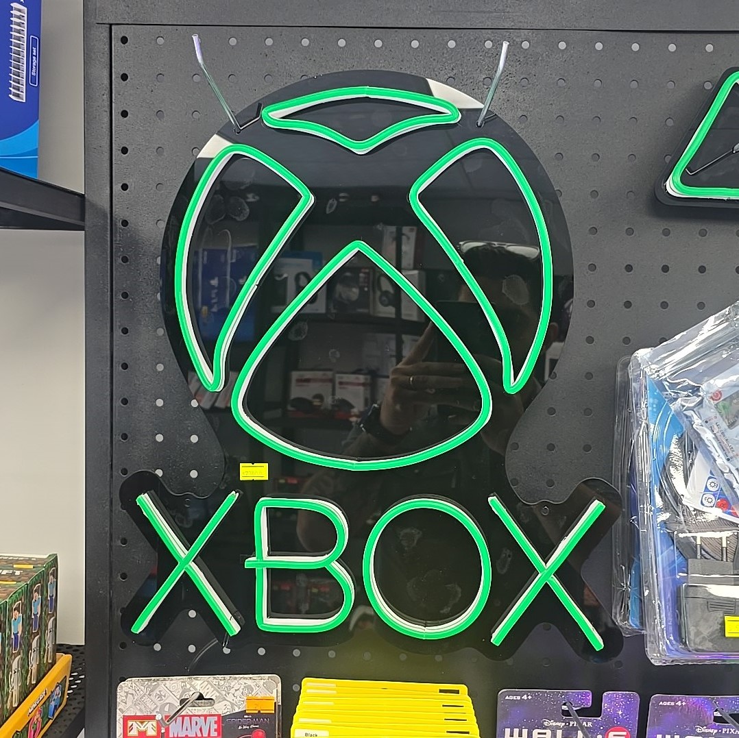 photo_2025-09-25_15-37-24 تابلو نئون فلکسی طرح ایکس باکس همراه آداپتور - تصویر 1