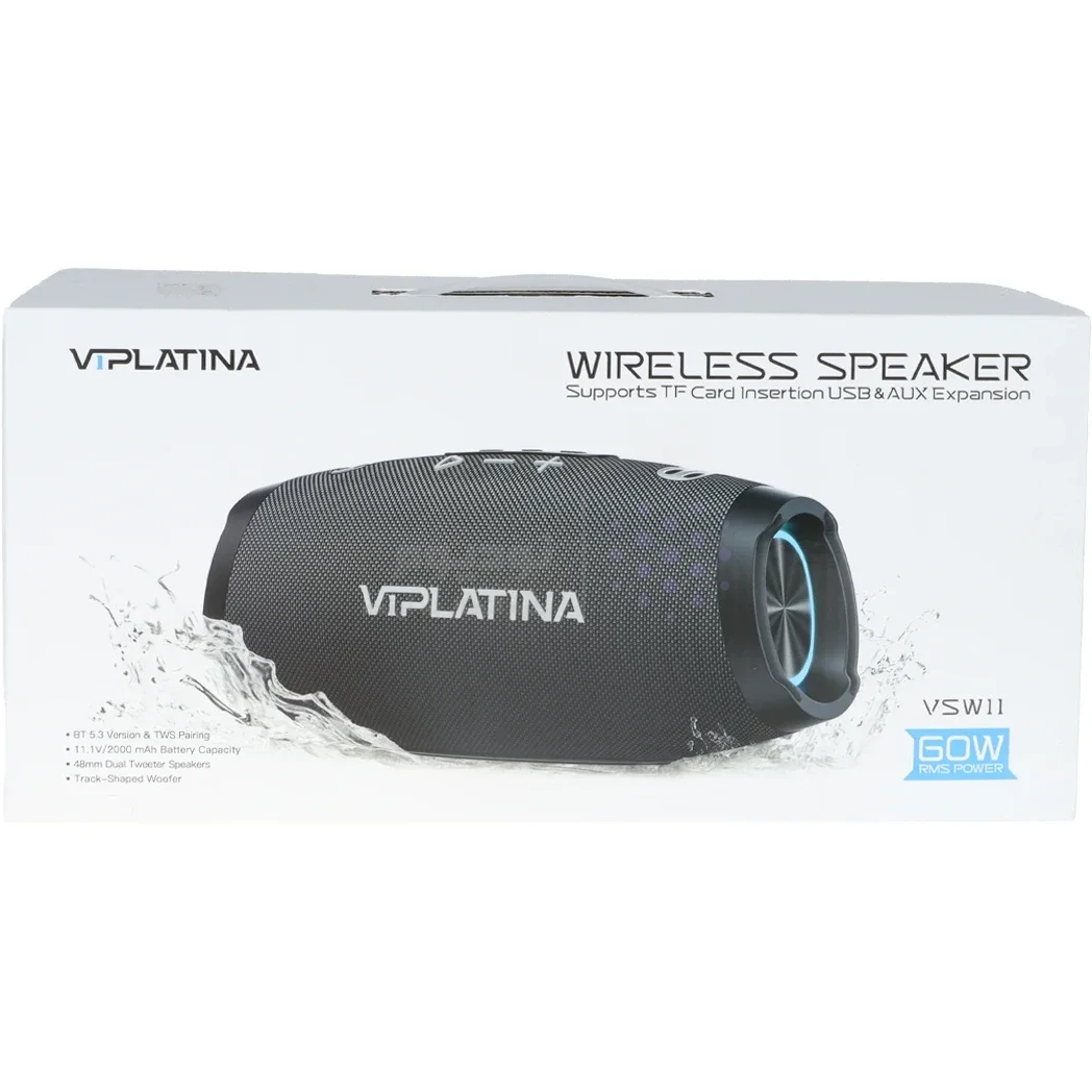 SzSfrTEe3AlN3i0s اسپیکر ضدآب 60 وات وی آی پلاتینا VIPLATINA VSW11 - تصویر 1